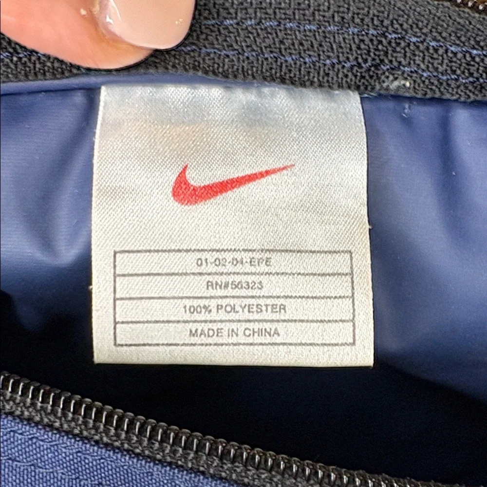 Vintage Rare Sling Messenger Bag Nike Blue Gray  Red Logo Crossbody
